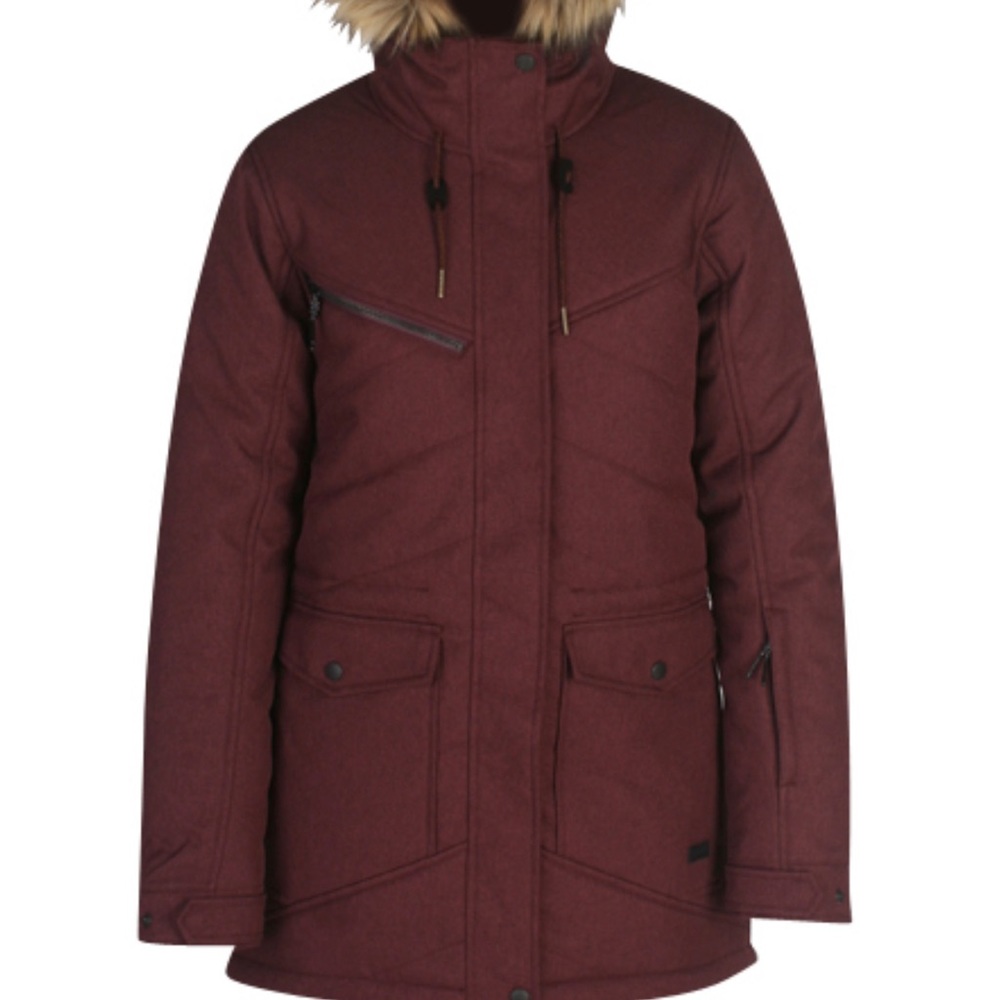 NWT Ride Madison Snowboard Jacket SM fur collar